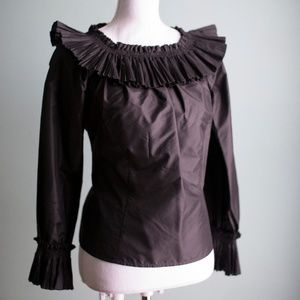 Oscar de la Renta Silk Taffeta Shirt